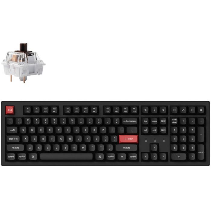 Клавиатура Keychron K10 PRO K pro Red Hot-Swap Wireless/Bluetooth/USB-А UA Black (K10P-H1-UA)