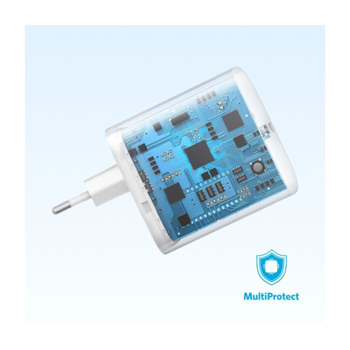 Зарядний пристрій Anker PowerPort 20W USB-C + cable USB-C White (B2347G21) зображення 3