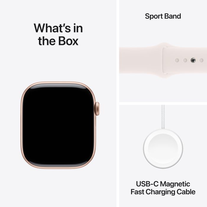 Смарт-часы Apple Watch Series 10 GPS + Cellular 42mm Jet Black Aluminium Case with Black Sport Band - M/L (MWX73QH/A) изображение 9