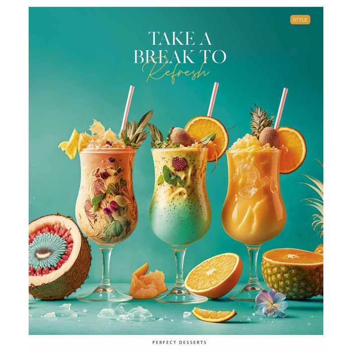 Тетрадь Школярик Juicy world 96 листов линия (096-3281L) изображение 3