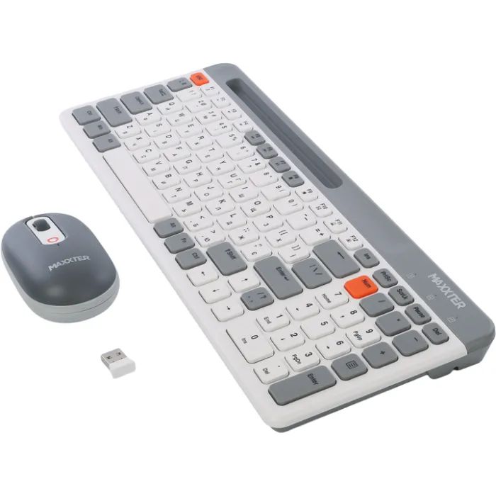 Комплект Maxxter KMS-WCM-03G-UA Wireless Gray/White (KMS-WCM-03G-UA) изображение 3