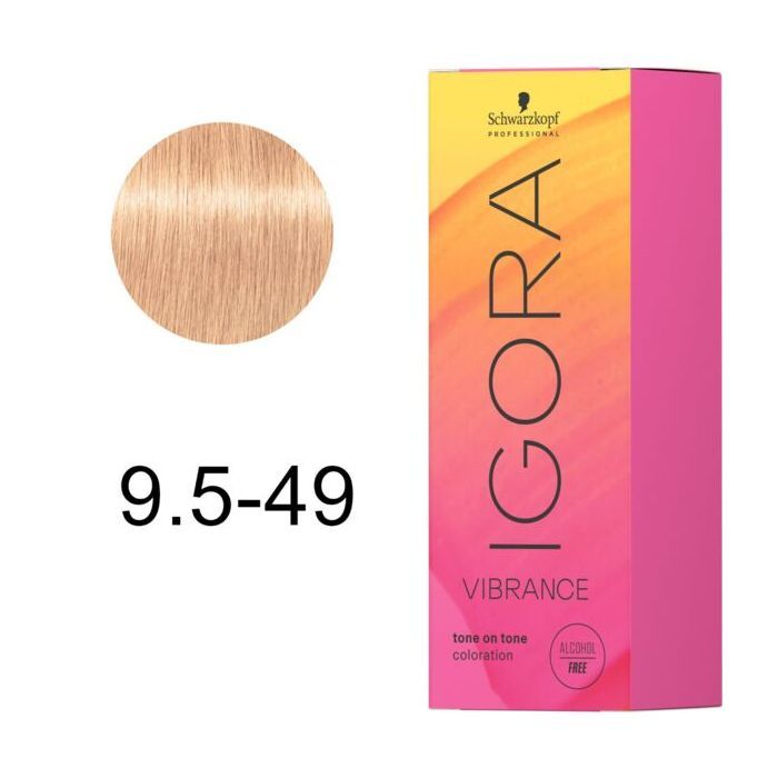 Фарба для волосся Schwarzkopf Professional Igora Vibrance 9.5-47 Бежевий мідний тонер (7702045536096) зображення 2