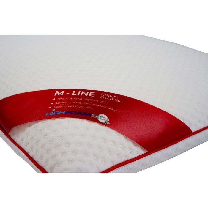 Подушка Highfoam ортопедическая Noble Iconic M-Line 63 х 43 х 14 см (4823072703052) изображение 5