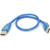 Дата кабель USB 2.0 AM/AM 0.3m blue Ritar (YT-AM/AM-0.3TBL)