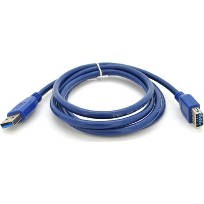 Дата кабель USB 3.0 AM/AF 1.5m blue Voltronic (YT-3.0AM\AF-1.5BL)