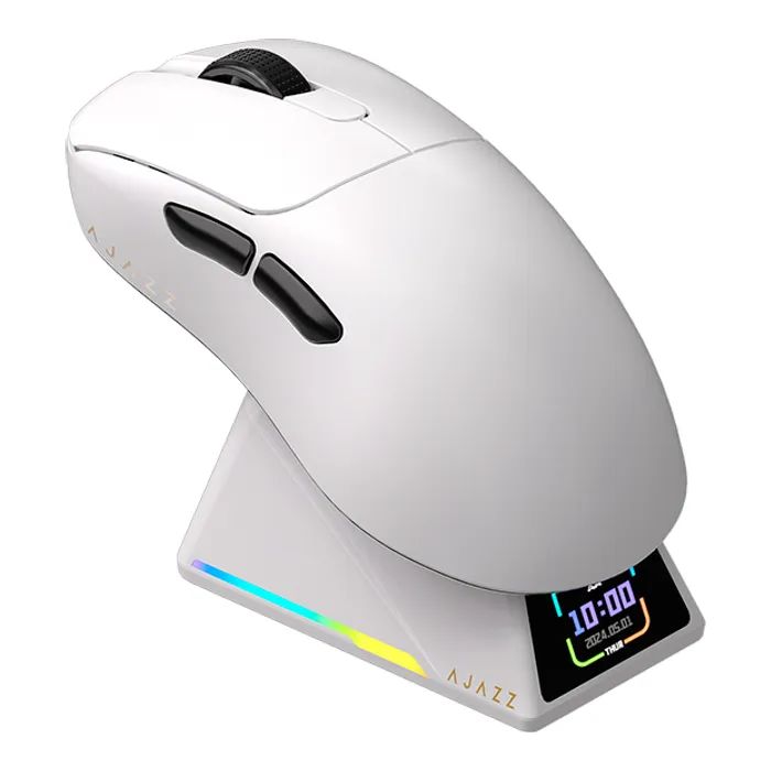 Мишка Ajazz AJ179 APEX Wireless/Bluetooth/USB Charging Dock White (AJM179-A-W) зображення 2
