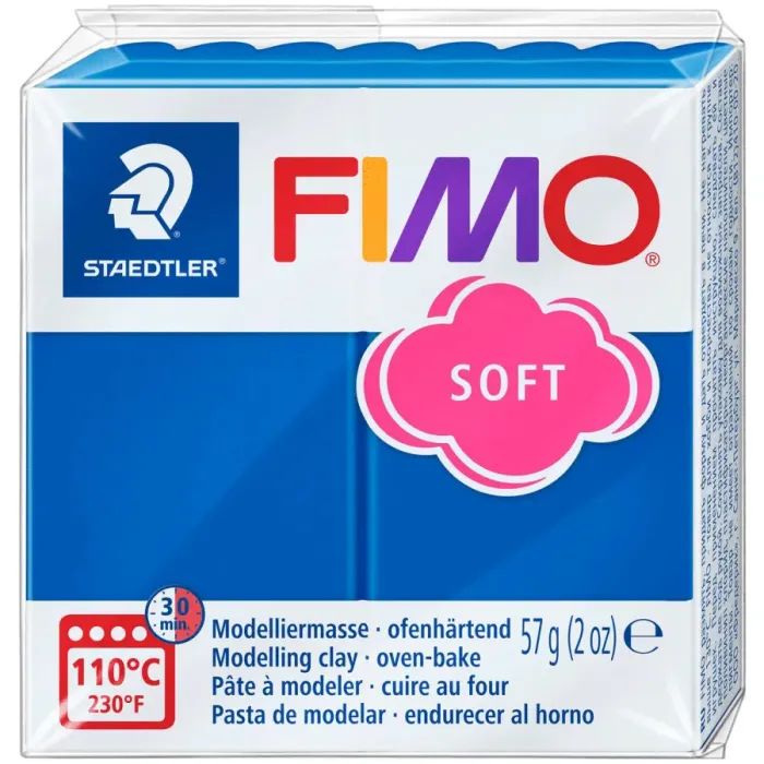 Пластика Fimo Soft, Синя, 57г (4006608809577)