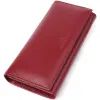 Гаманець ST Leather З натуральної шкіри Бордовий (23065)