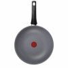 Сковорода Tefal ВОК Hard Stone 28 см, алюміній, бакеліт, сірий (D4561932) зображення 2