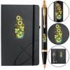 Ручка кулькова Parker IM 17 UKRAINE Black GT BP Квіти + блокнот Parker + подар.упак. GIFT24 (22032b24_T1050u)