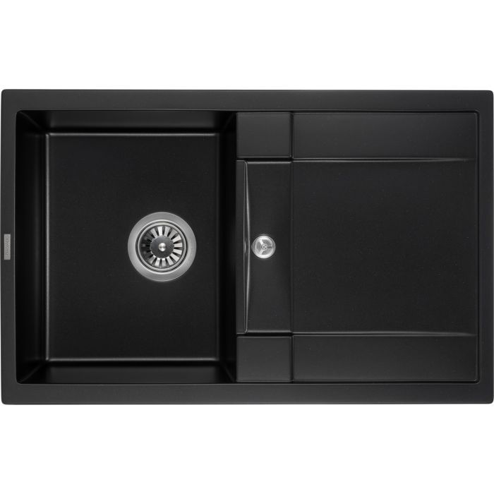 Мийка кухонна GRANADO комплект VALENCIA black shine_чаша праворуч (ksg0701R) зображення 5