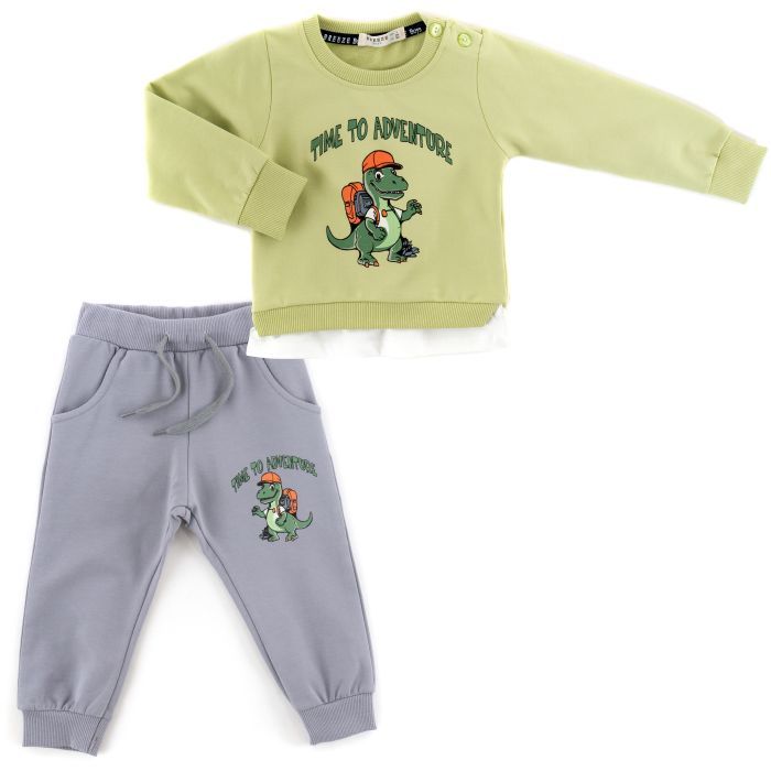 Спортивный костюм детский Breeze с динозавриком (22090-92B-green)