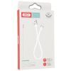 Дата кабель USB 2.0 AM to Lightning 0.25m 2.4A white XO (XO-NB179-BK) изображение 2
