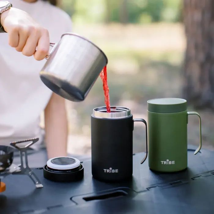 Термокружка Tribe Adventure Mug 450 мл olive (T-FA-0032-olive) зображення 12