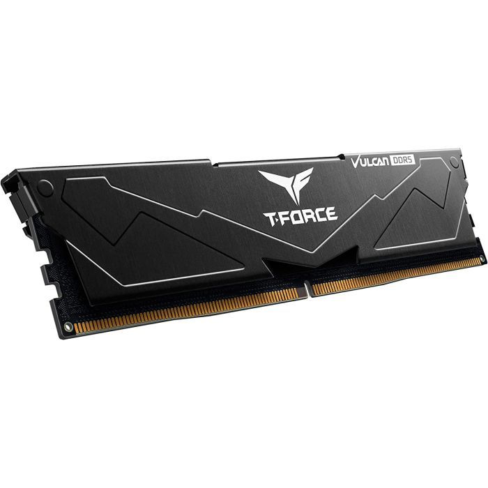 Модуль памяти для компьютера DDR5 32GB (2x16GB) 6000 MHz T-Force Vulcan Black Team (FLBD532G6000HC38JDC01) изображение 2