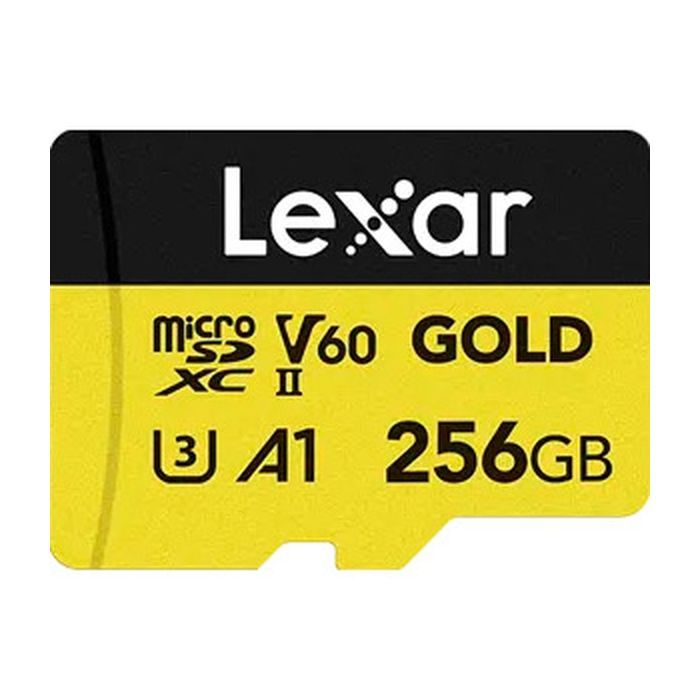 Карта памяти Lexar 256GB microSDXC class 10 UHS-II U3 V60 A1 Professional Gold (LMSGOLD256G-BNNNG)