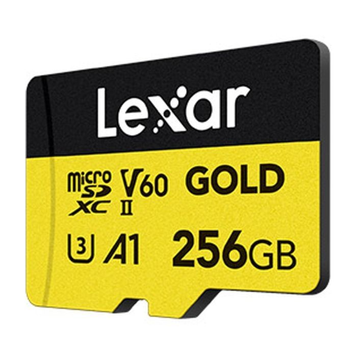 Карта памяти Lexar 256GB microSDXC class 10 UHS-II U3 V60 A1 Professional Gold (LMSGOLD256G-BNNNG) изображение 2