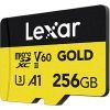 Карта памяти Lexar 256GB microSDXC class 10 UHS-II U3 V60 A1 Professional Gold (LMSGOLD256G-BNNNG) изображение 2