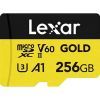 Карта памяти Lexar 256GB microSDXC class 10 UHS-II U3 V60 A1 Professional Gold (LMSGOLD256G-BNNNG)