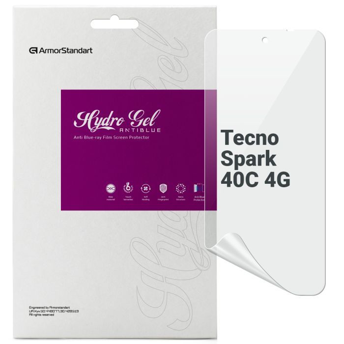 Пленка защитная Armorstandart hydrogel Anti-Blue Tecno Spark 40C 4G (ARM87322)