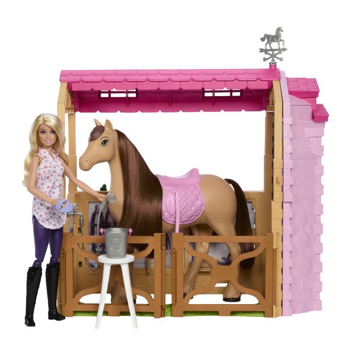 Кукла Barbie Прекрасная конюшня для лошадки (HXJ44) изображение 2