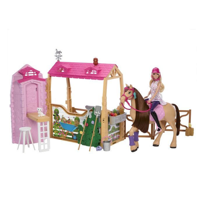Кукла Barbie Прекрасная конюшня для лошадки (HXJ44) изображение 4