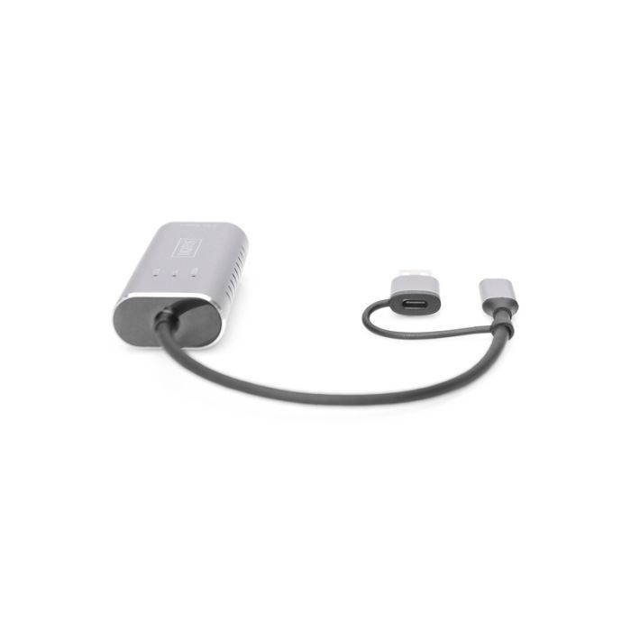 Переходник USB-C + USB 3.0 to RJ45 2500Mbps Ethernet Digitus (DN-3028) изображение 6