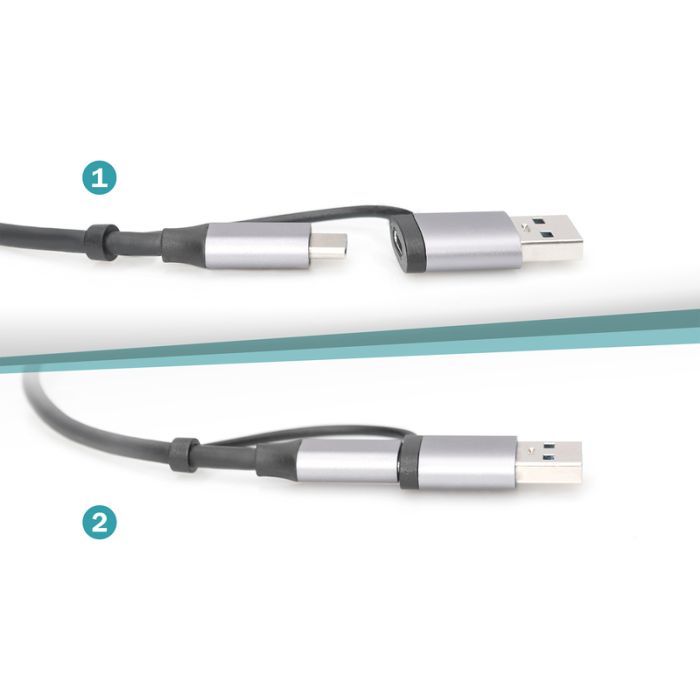 Переходник USB-C + USB 3.0 to RJ45 2500Mbps Ethernet Digitus (DN-3028) изображение 7