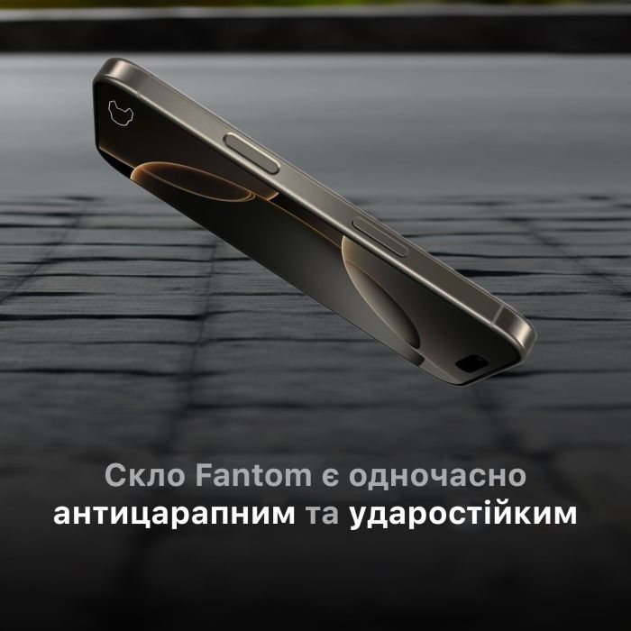 Скло захисне iLera Fantom Glass iPhone 16 Pro Max (ILFANT16PRMX) зображення 5