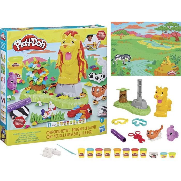 Набор для творчества Hasbro Play-Doh Лев та друзі (F7221) изображение 2