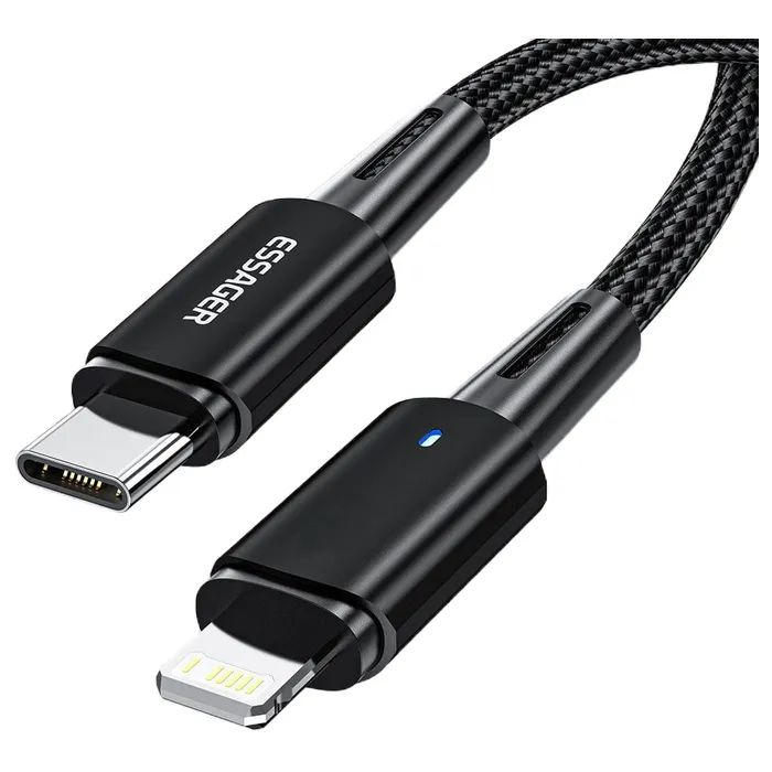 Дата кабель USB-C to Lightning 1.0m 20W black Essager (EXCTL-CG01) изображение 2