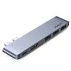 Концентратор UGREEN 2xUSB-C to 3xUSB 3.0 + HDMI + USB-C CM251 gray (60559)