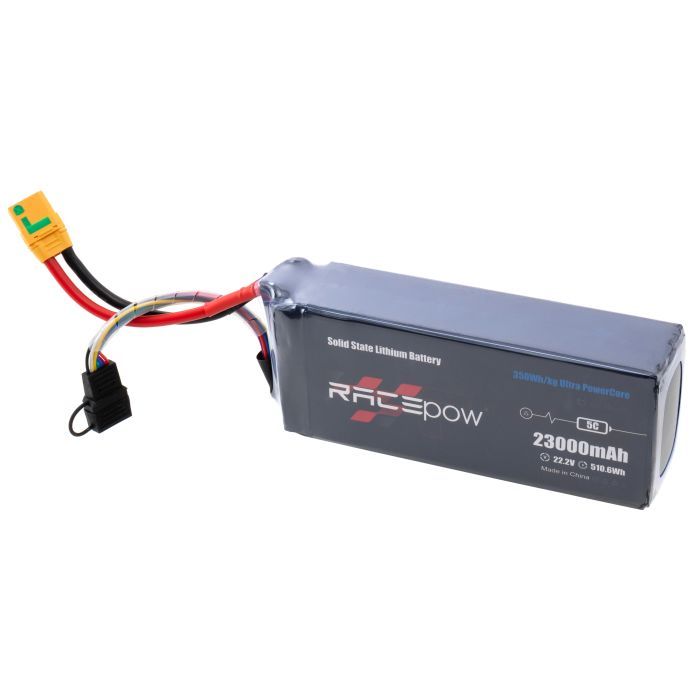 Акумуляторний блок RacePow 350Wh/kg 23Ah 6S 22.2V 5C XT90S (350WHKG-23Ah-6S-5C) зображення 2
