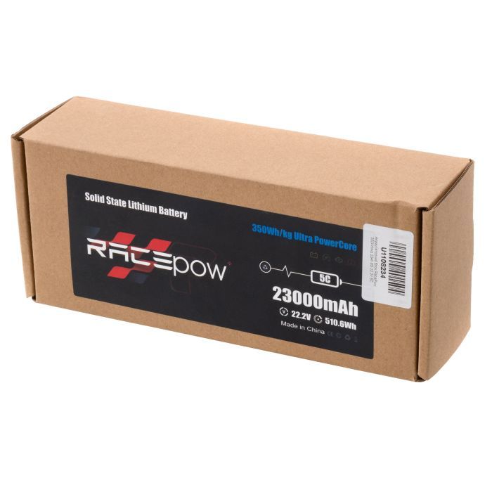 Акумуляторний блок RacePow 350Wh/kg 23Ah 6S 22.2V 5C XT90S (350WHKG-23Ah-6S-5C) зображення 6