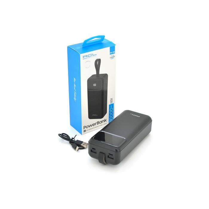 Батарея универсальная ACL 30000mAh, TypeC + Micro, Black (PW-88) изображение 3