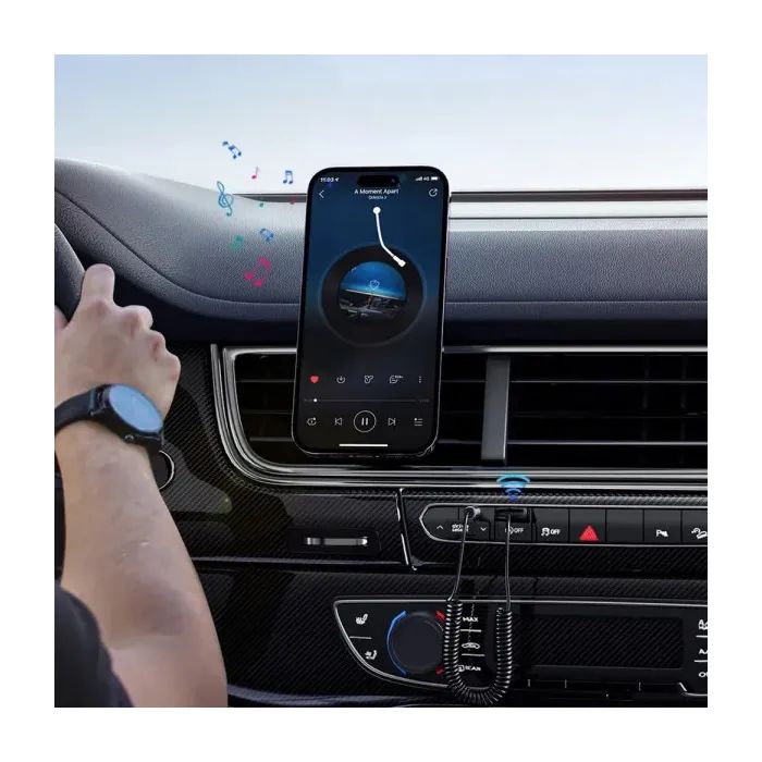 Bluetooth трансмиттер Essager Lingfeng Bluetooth 5.0 Aux Adapter Car Wireless Receiver USB (EBT-LF01-P) изображение 4