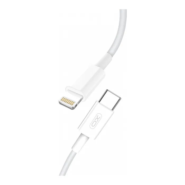 Дата кабель USB 2.0 AM to Lightning 1.0m PD18W NB113 white XO (6920680863846)