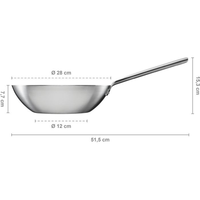 Сковорода Fiskars Вок Norden 28 см без покриття (1067630) изображение 7