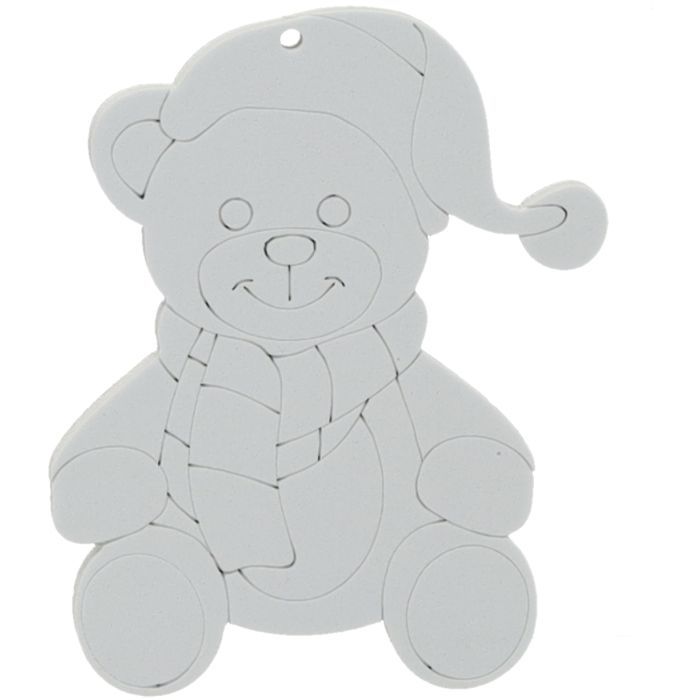 Ялинкова іграшка Chomik Комплект прикрас для розфарбовування 3шт 10см та фломас (5900779897120_1) зображення 4