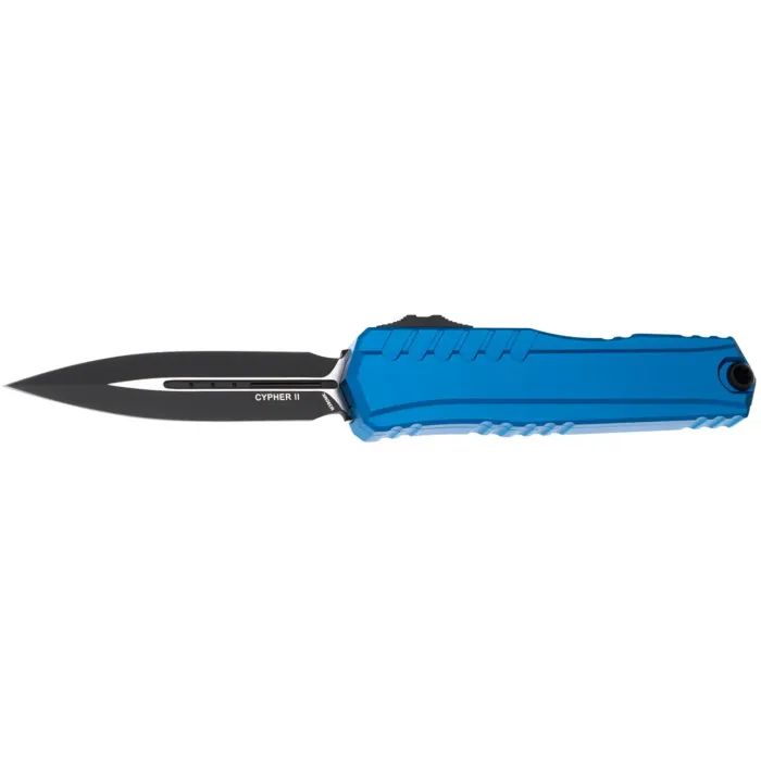 Ніж Microtech Cypher II D/E Black Blade Standard Blue (1242-1BL) > ціни в Києві та Україні Ніж Microtech Cypher II D/E Black Blade Standard Blue (1242-1BL)