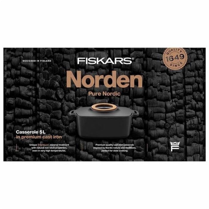 Кастрюля Fiskars Norden чавунна прямокутна 5 л (1026567) изображение 6