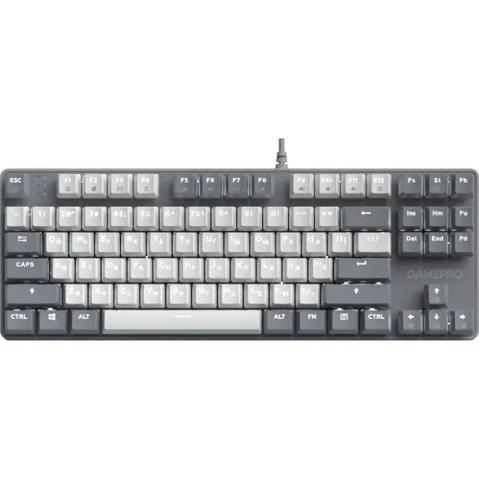 Клавиатура GamePro Genesis Metallic MK110G Outemu Red Switch USB UA Gray (MK110G)