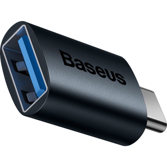 Переходник OTG USB 3.1 AF to USB-C blue Baseus (ZJJQ000003)