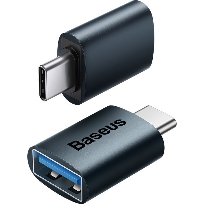 Переходник OTG USB 3.1 AF to USB-C blue Baseus (ZJJQ000003) изображение 3