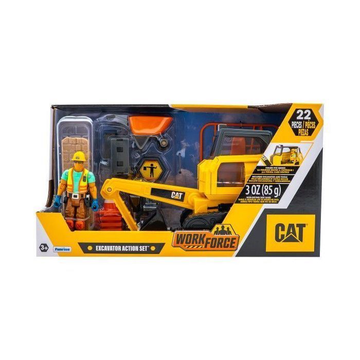 Спецтехника Funrise мини-набор «Строительная площадка» Экскаватор с фигуркой и аксессуарами (83456) изображение 2