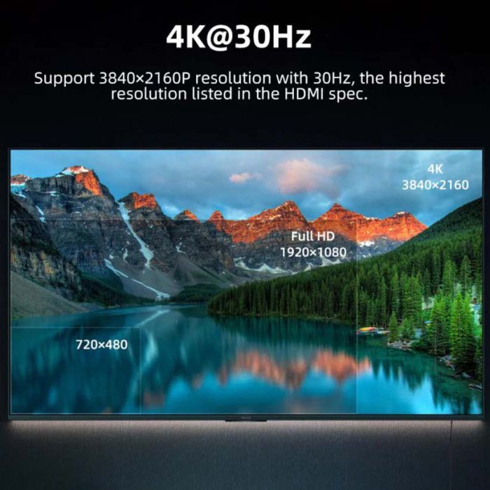 Кабель мультимедійний USB-C to HDMI M 3.0m V1.4 4K30Hz Cabletime (CA915378) зображення 4