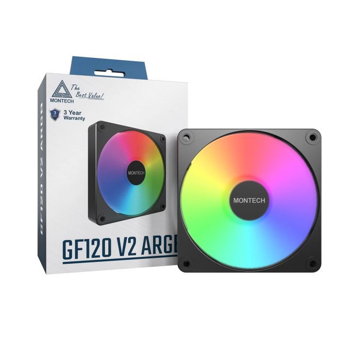 Кулер до корпусу MONTECH GF120 V2 ARGB PWM (B) зображення 3