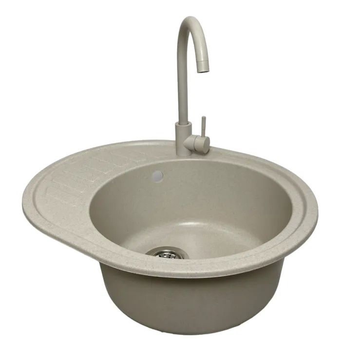 Мийка кухонна Adamant Ovum Avena + змішувач + дозатор (1824296900406) зображення 3