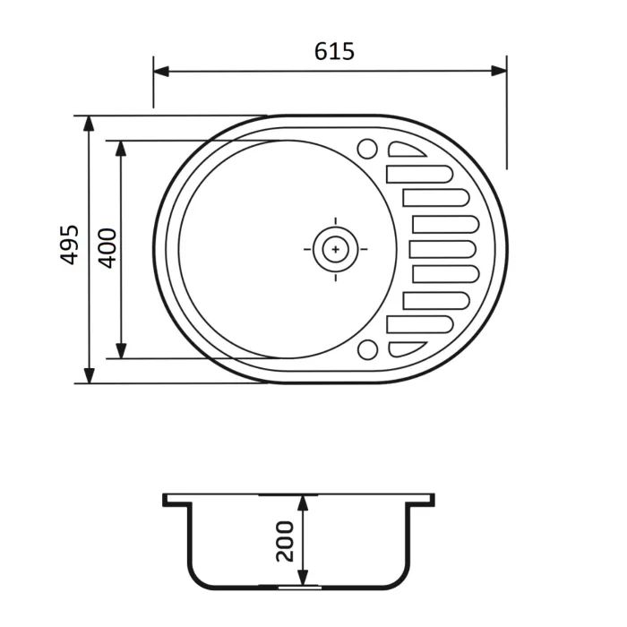 Мийка кухонна Adamant Ovum Avena + змішувач + дозатор (1824296900406) зображення 7