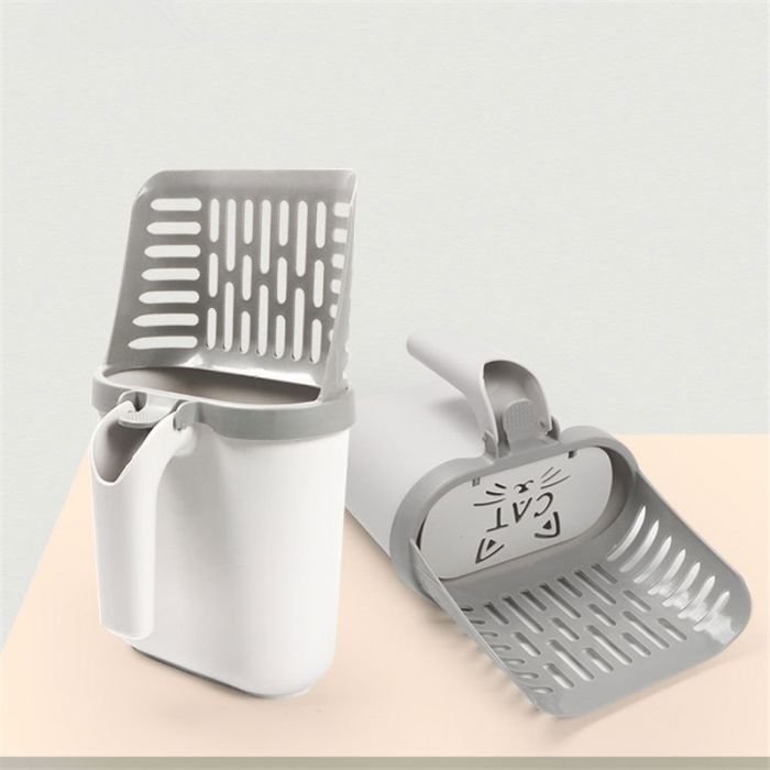 Лопатка для туалета Me&Pet с контейнером серая (NMP35) изображение 10